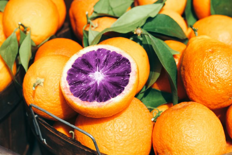 Photoshop Project 4: Make The Inside Of An Orange Turn Purple