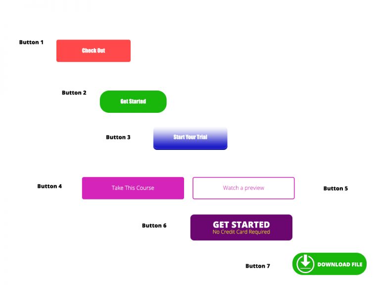 Photoshop Project 8: Experimenting With Different Call To Action Buttons