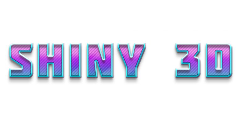 Photoshop Project 12: Create Shiny 3D Text