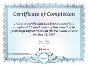 Loc Tran - Introduction to JavaScript Object Notation (JSON)