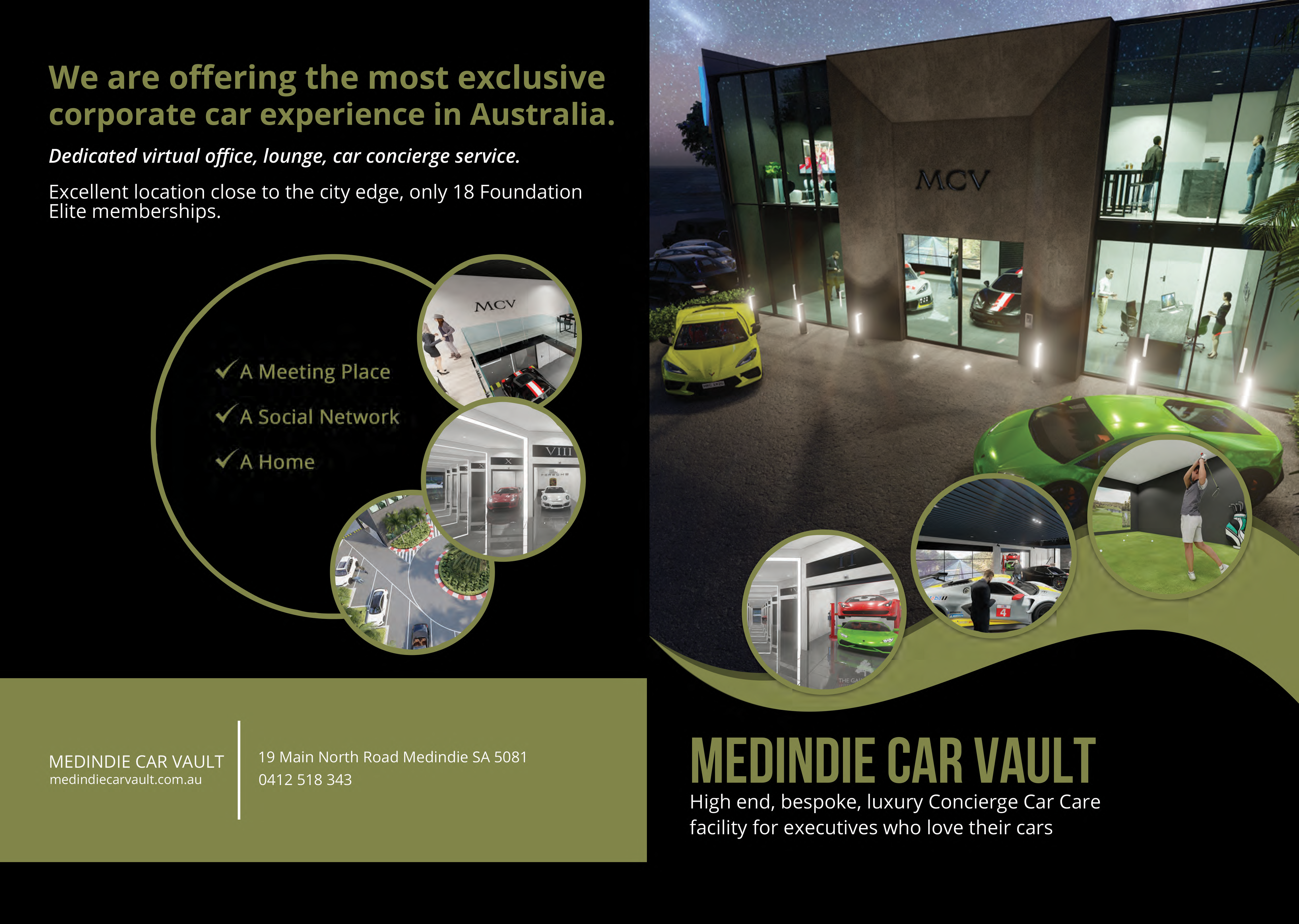 Medindie Car Vault Print Brochure Outside